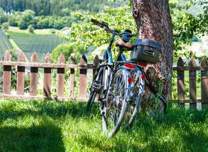 Radfahren Biketransfer Radfahrer Südtirol Camping Völlan